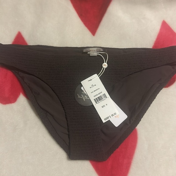 Pilyq Coco Smocked Full Bikini Bottoms | PQ Swim | NWT - Picture 5 of 14